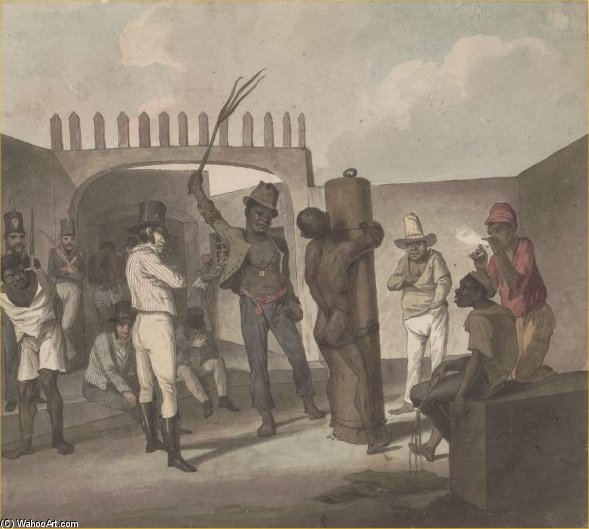 Punishing Negroes At Calabouco — Augustus Earle
