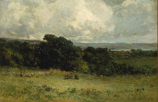 Pleasant Pastures, (painting) — Edward Mitchell Bannister