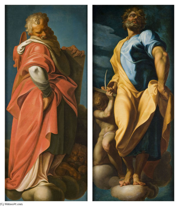 Saint Jerome And Saint Matthew — Toussaint Dubreuil