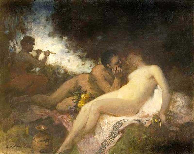 Faun Und Nymph — Albert Von Keller