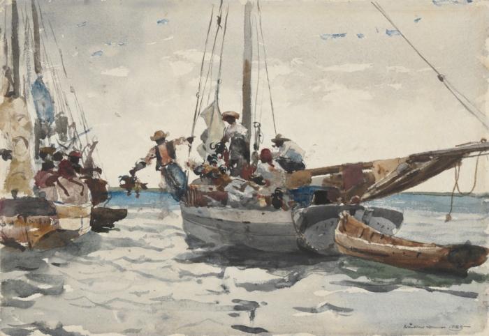 Market Scene, Nassau — Winslow Homer