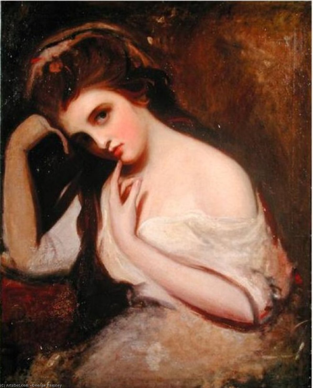 Sketch Of Emma Hamilton — George Romney