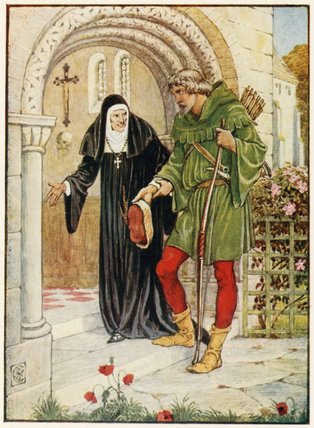 Robin Hood Coming To Kirklees Hall — Walter Crane