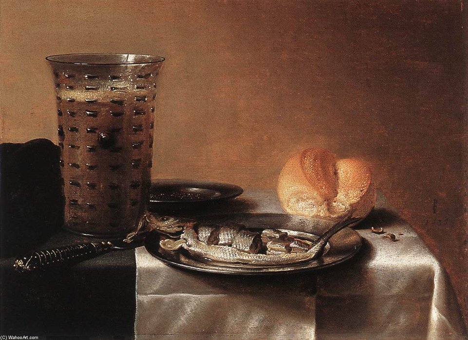 Still-life With Herring — Pieter Claesz