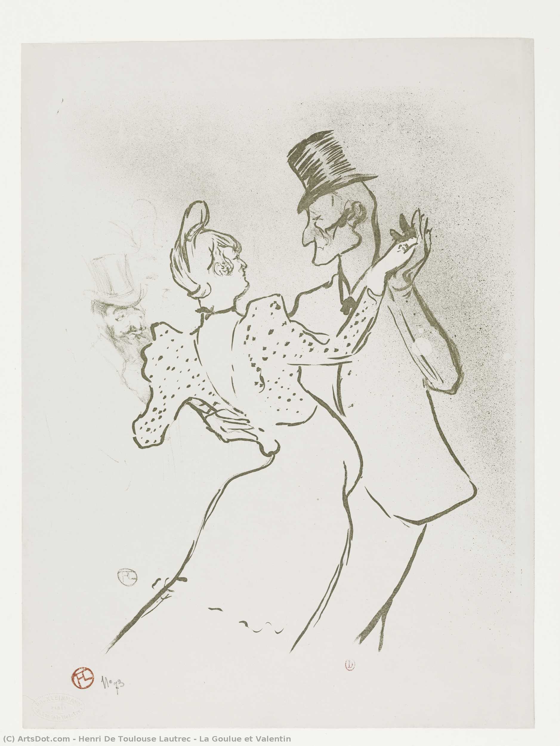 La Goulue Et Valentin — Henri De Toulouse-lautrec
