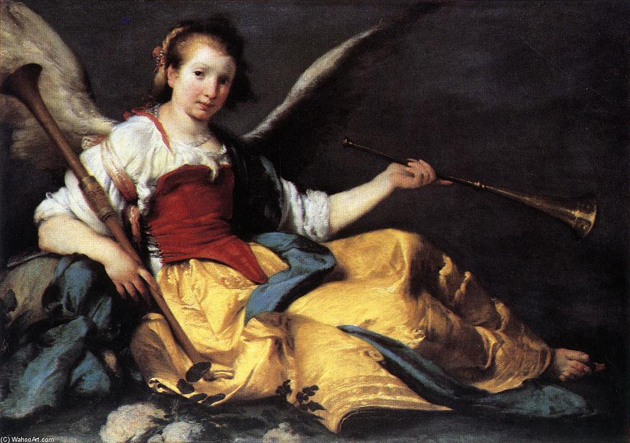 A Personification Of Fame — Bernardo Strozzi