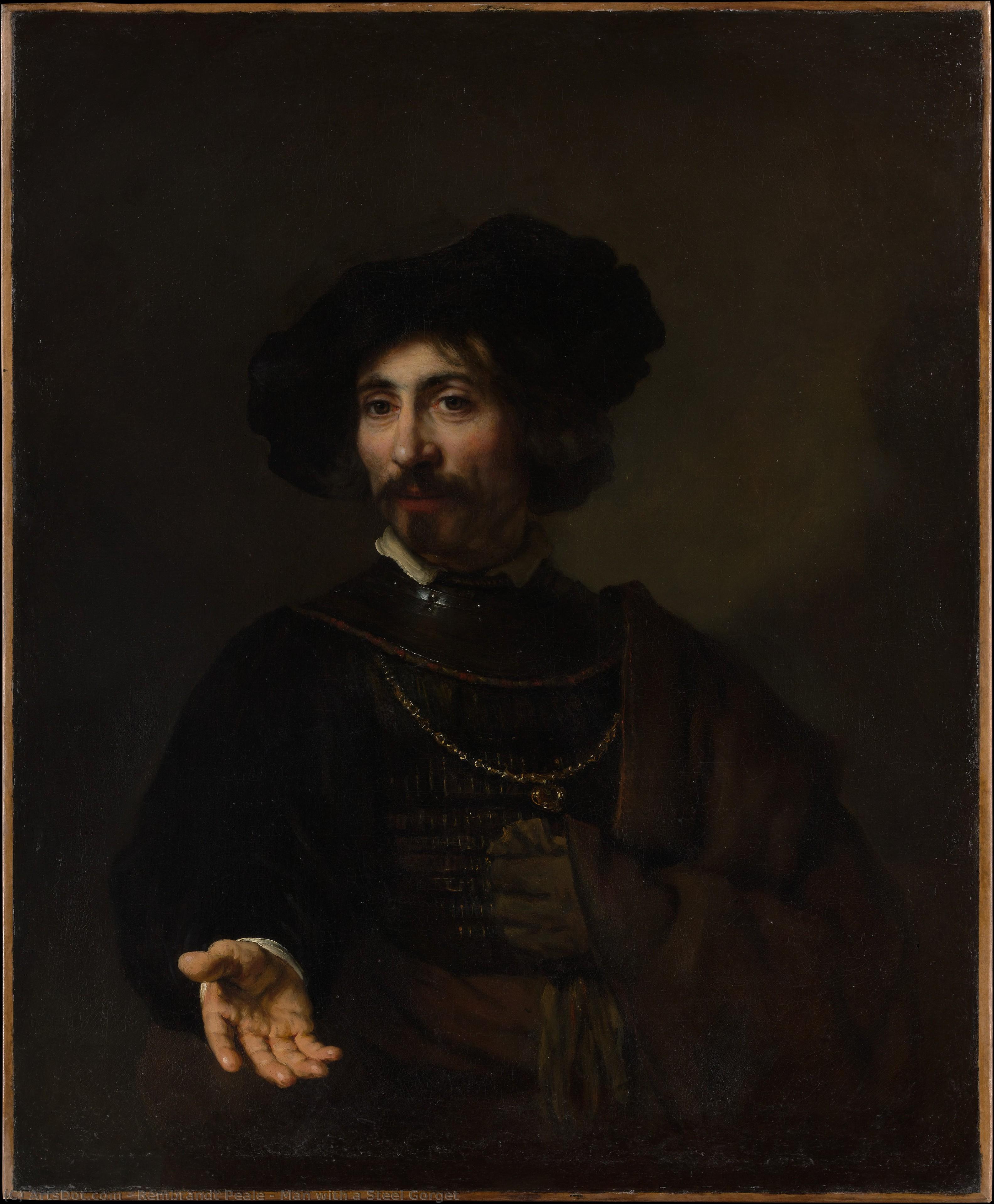 Man With A Steel Gorget — Rembrandt Peale