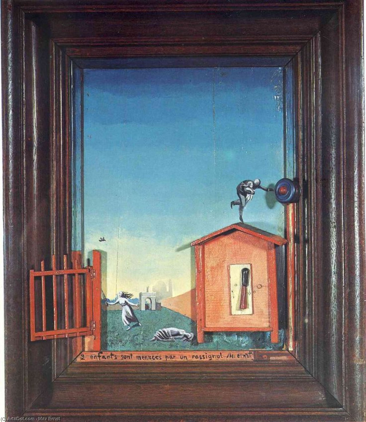 Two Children Are Threatened By A Nightingale — Max Ernst