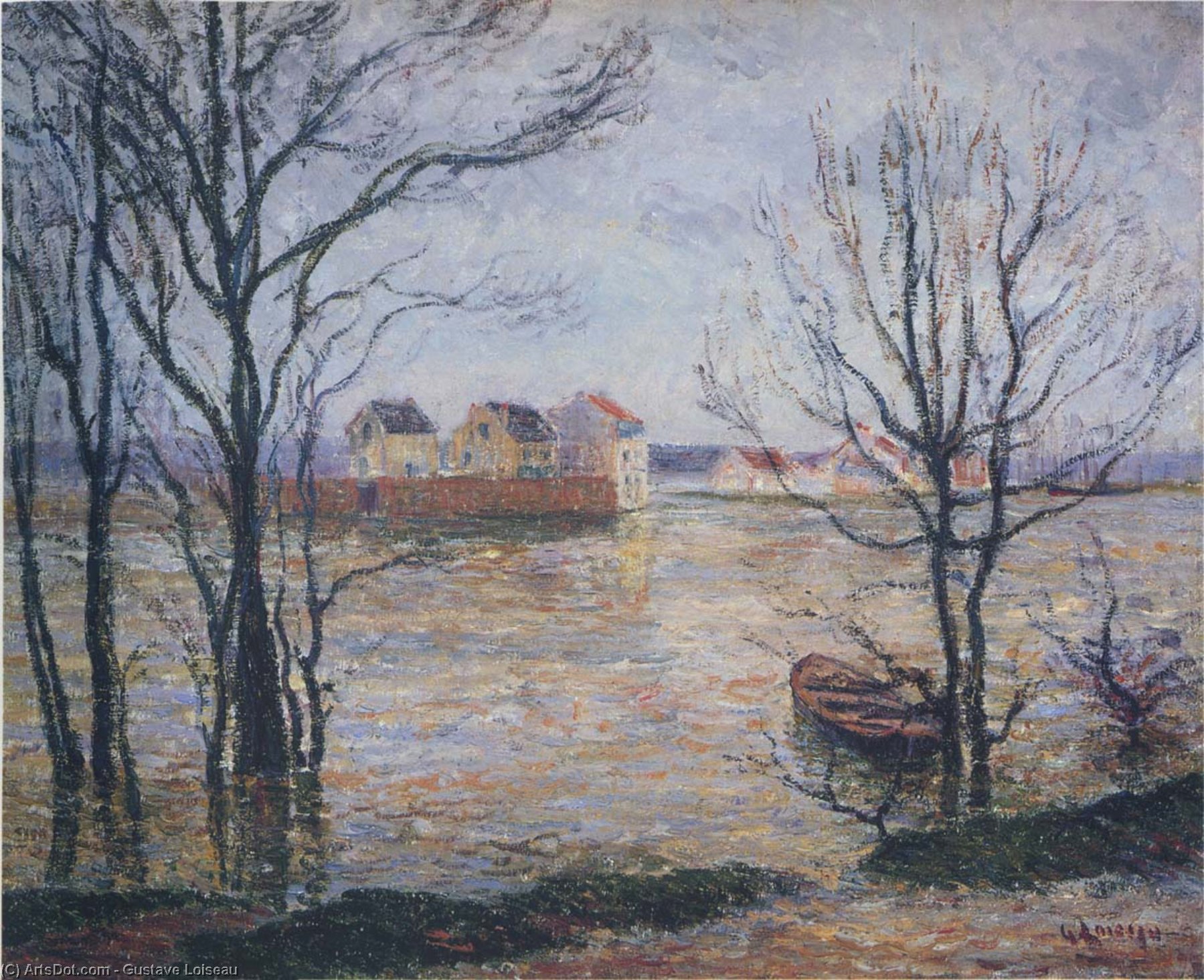 The Oise At Pontoise — Gustave Loiseau
