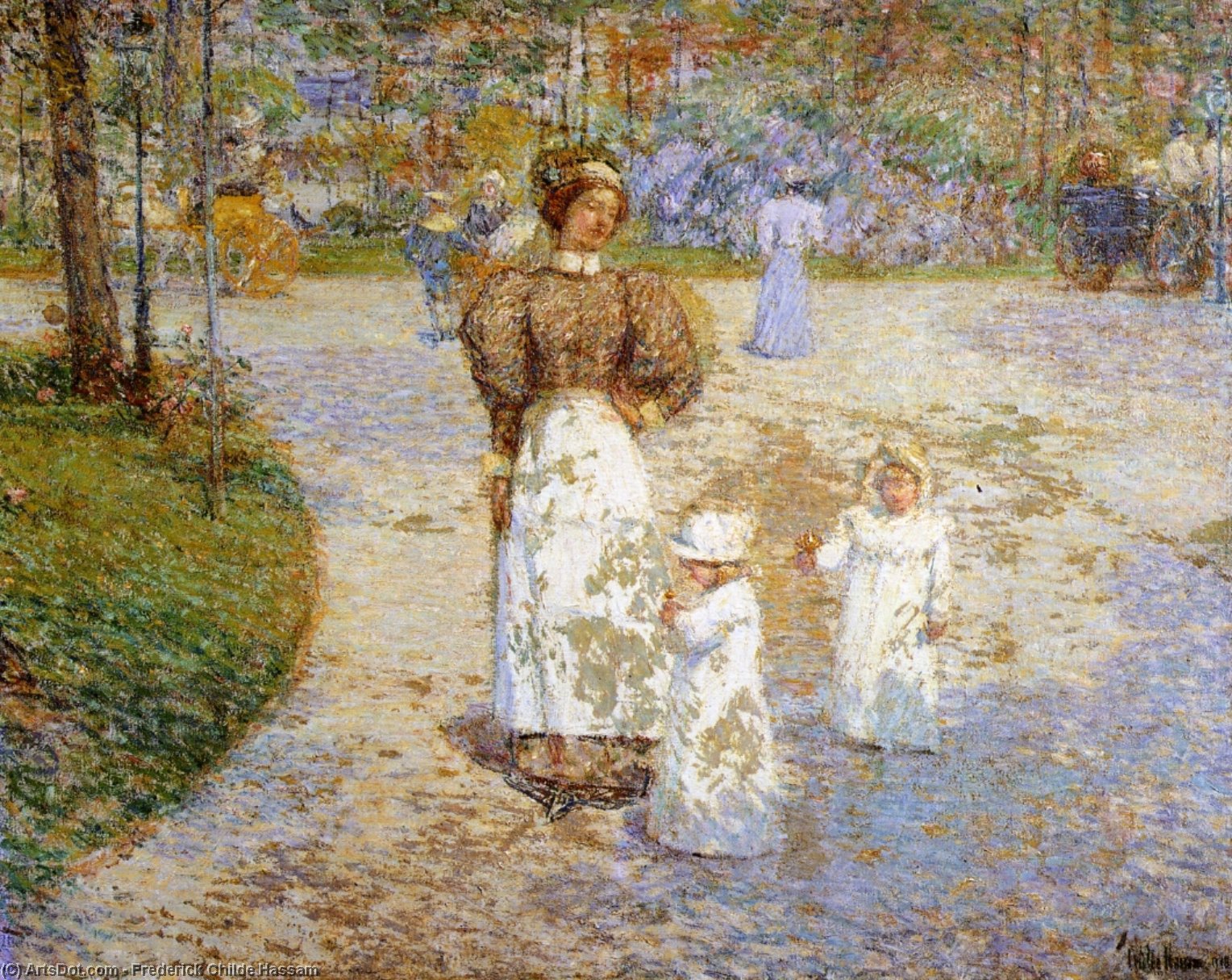 Spring In Central Park (also Known As Springtime) — Frederick Childe Hassam