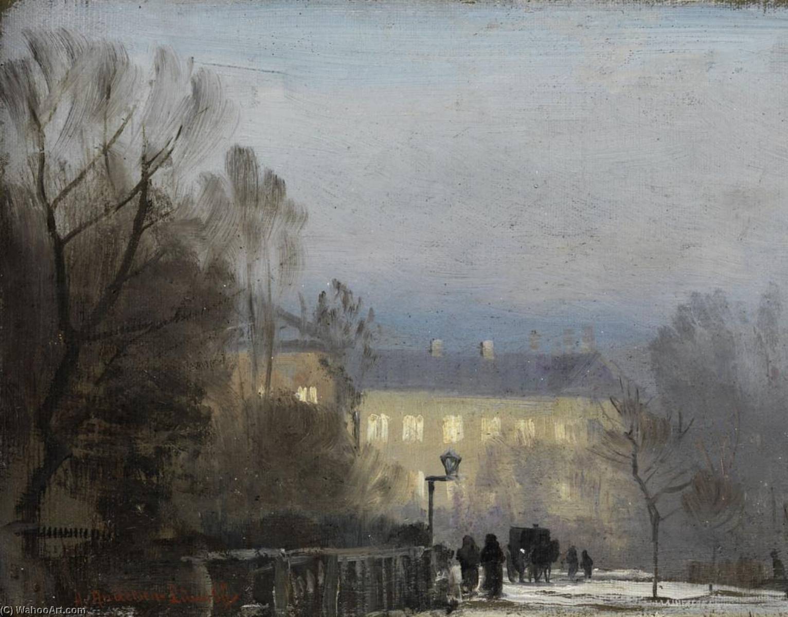 Illuminated Buildings In The Park — Anders Anderson Lundby