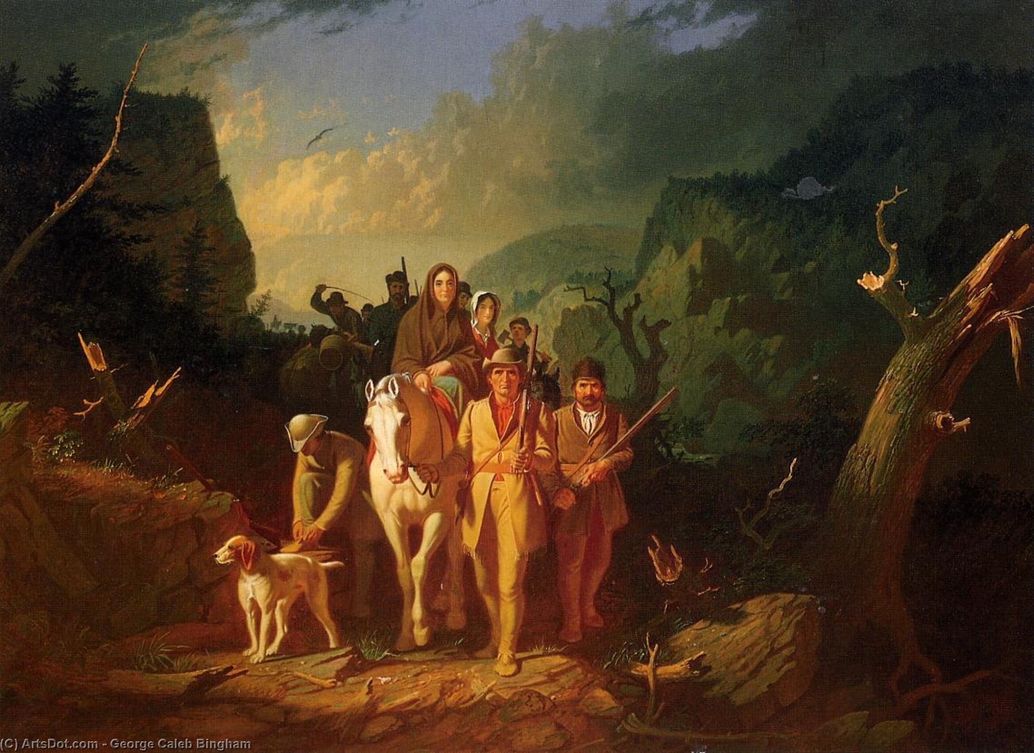 The Emigration Of Daniel Boone — George Caleb Bingham