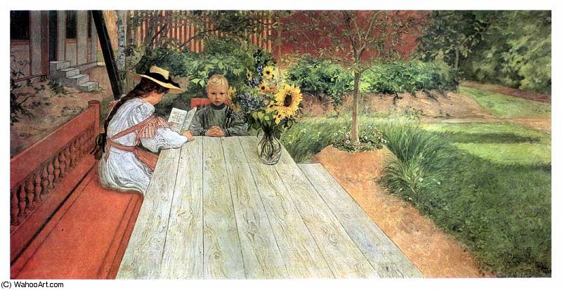 The First Lesson — Carl Larsson
