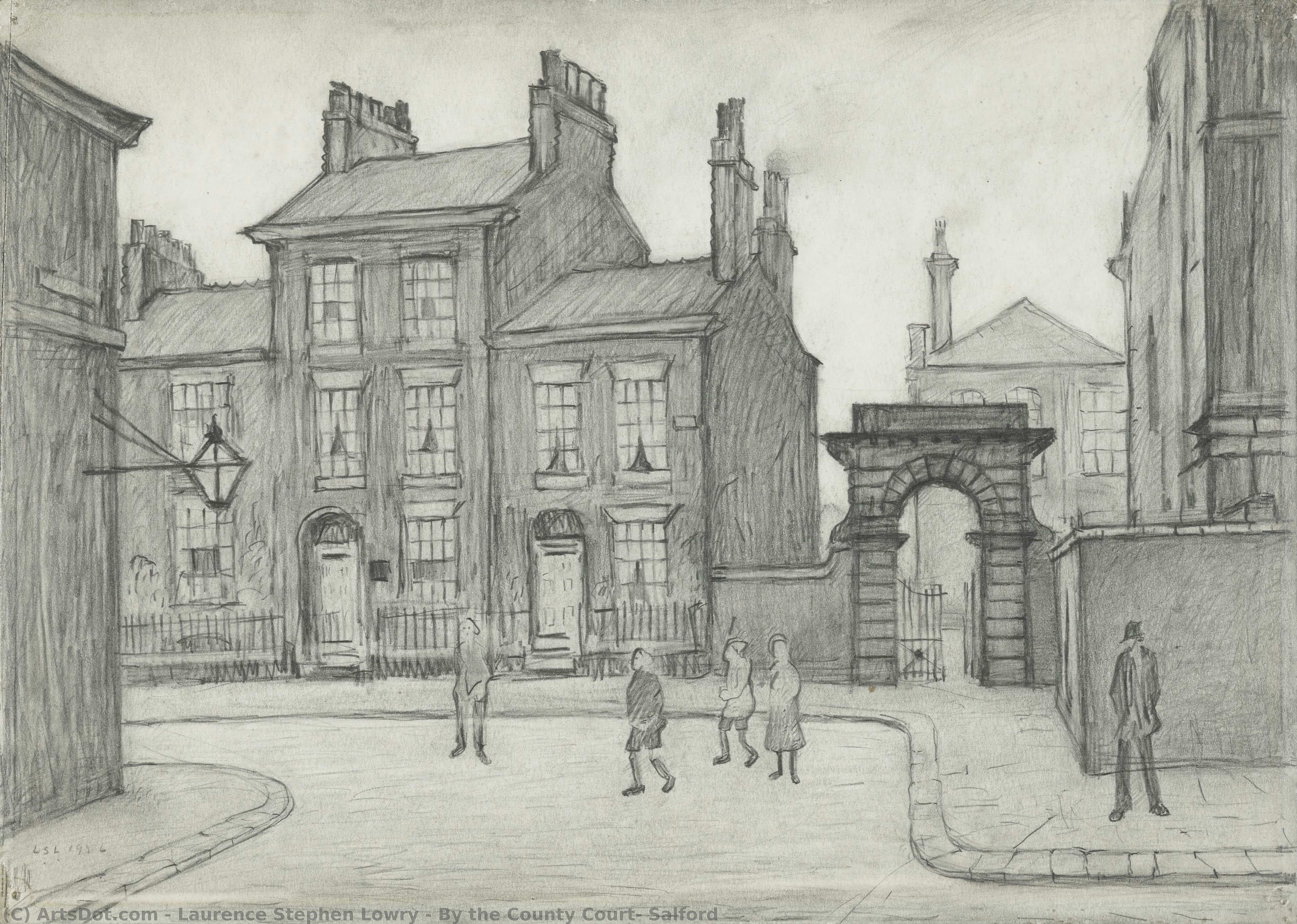 By The County Court, Salford — Laurence Stephen Lowry