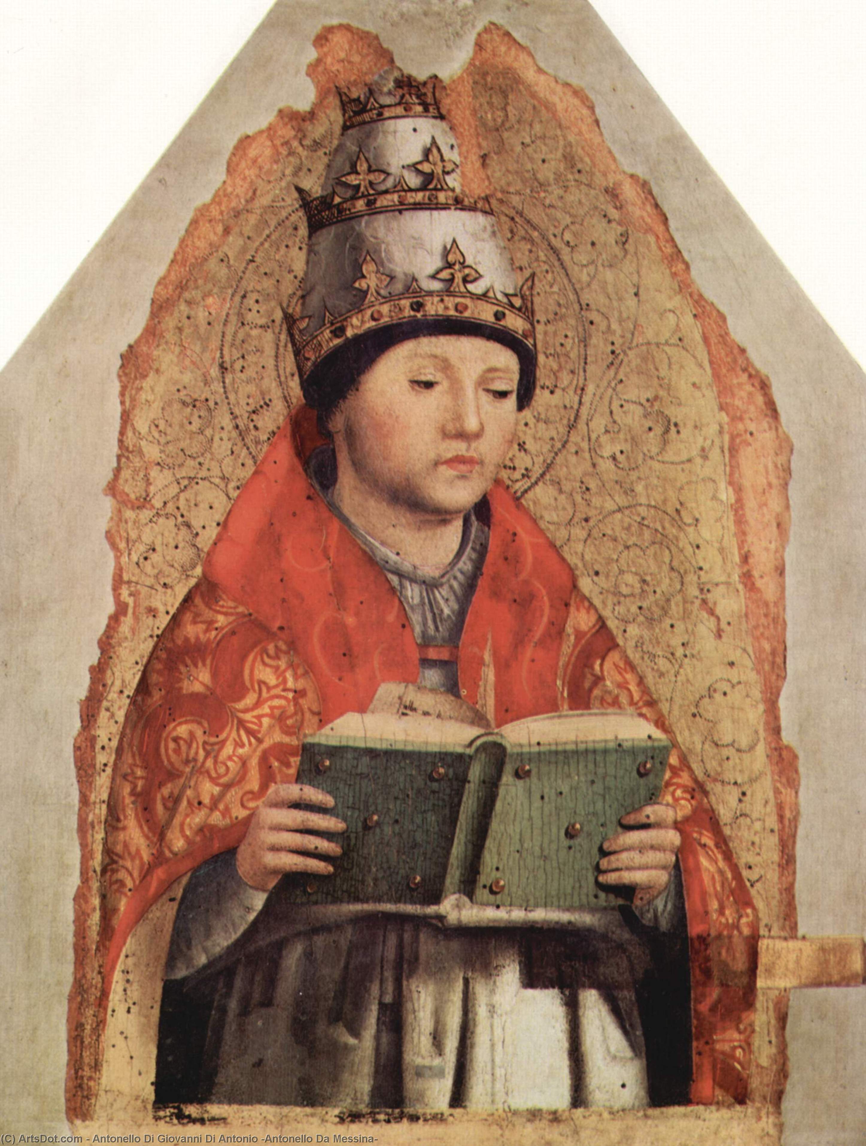 St. Gregory — Antonello Di Giovanni Di Antonio (antonello Da Messina)