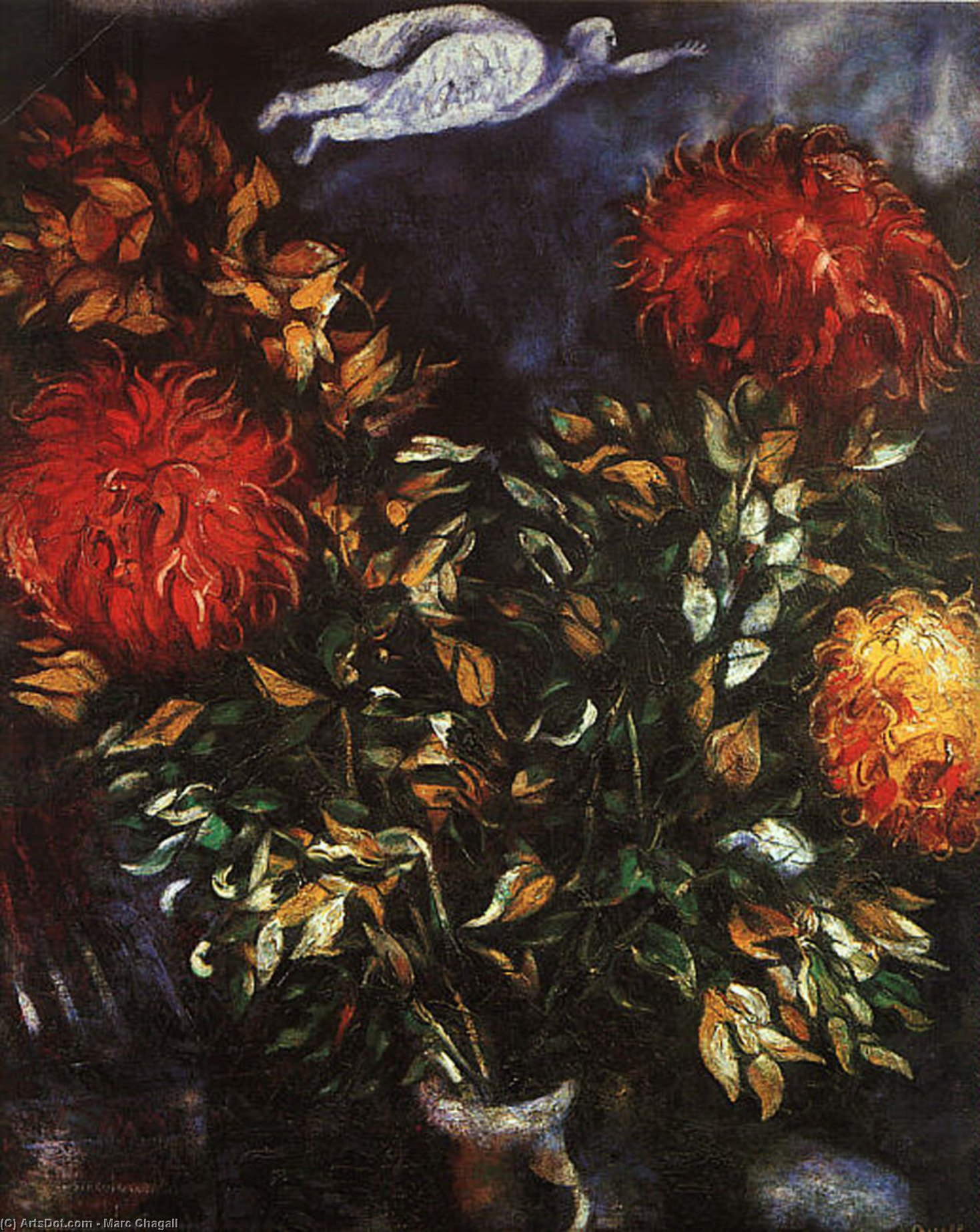 Chrysanthemums — Marc Chagall