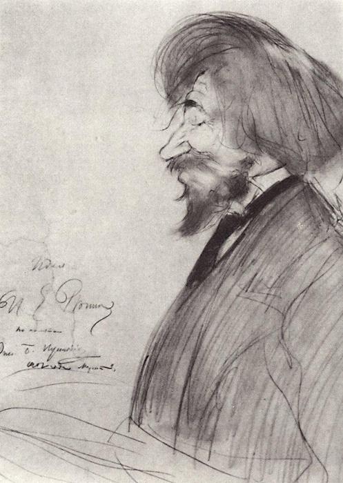 Portrait Of Ilya Repin — Boris Mikhailovich Kustodiev