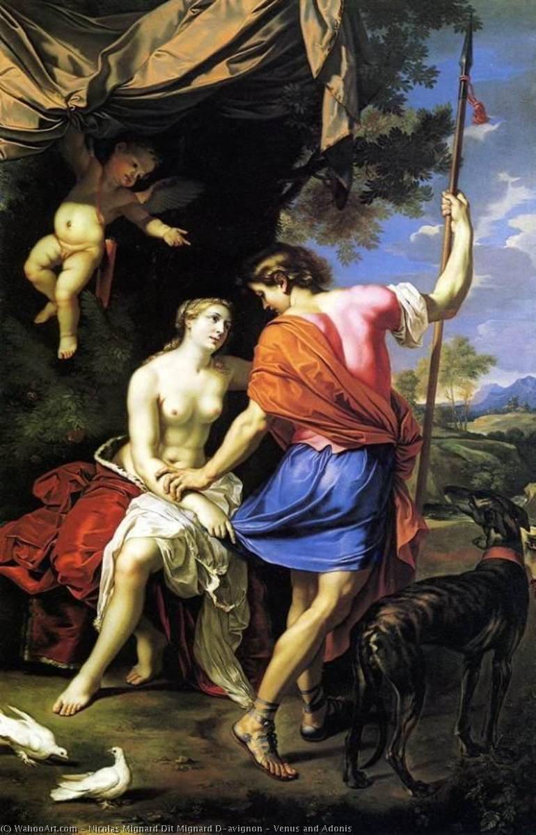 Venus And Adonis — Nicolas Mignard Dit Mignard D'avignon