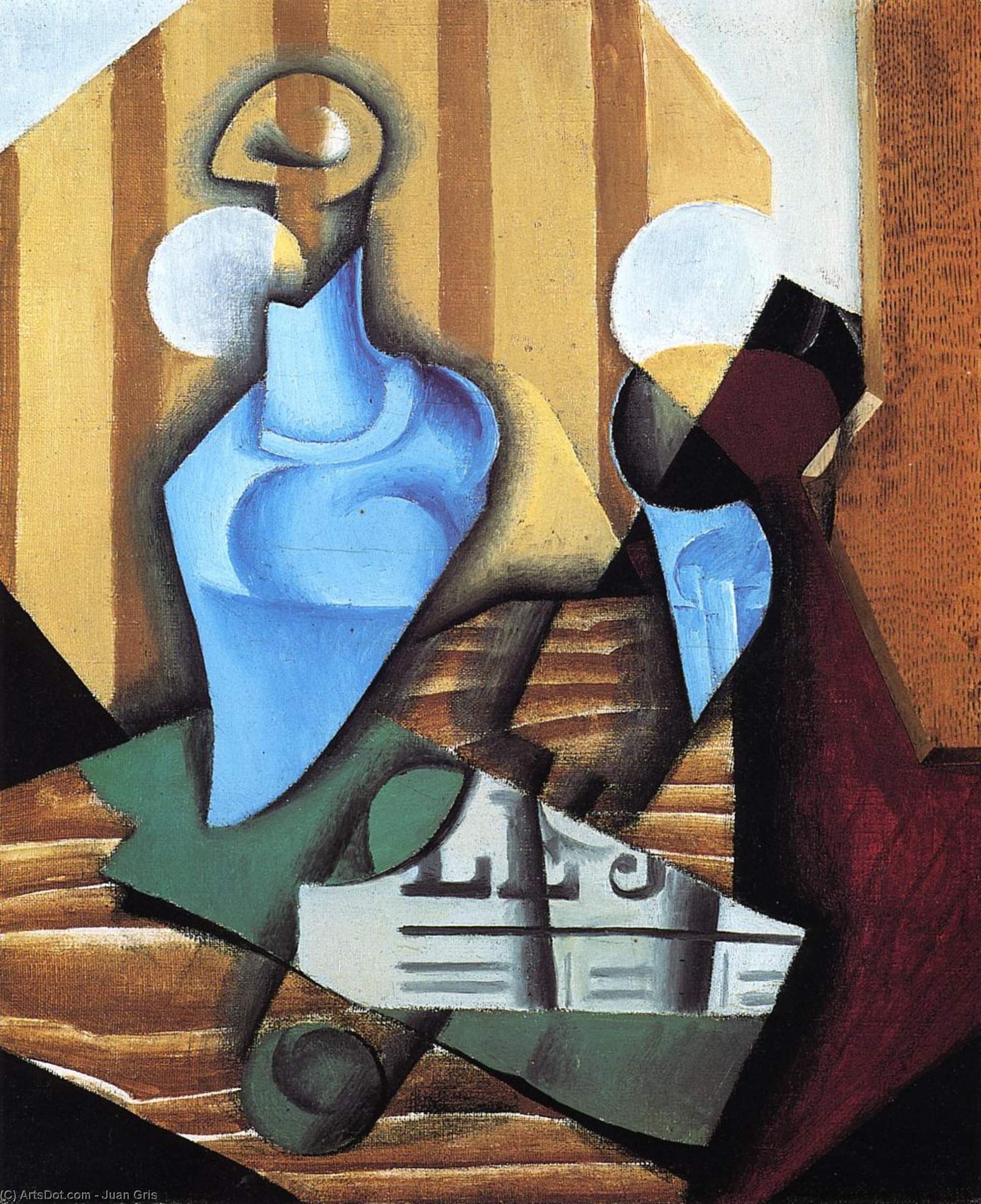Still Life With Bottle And Glass — Juan Gris