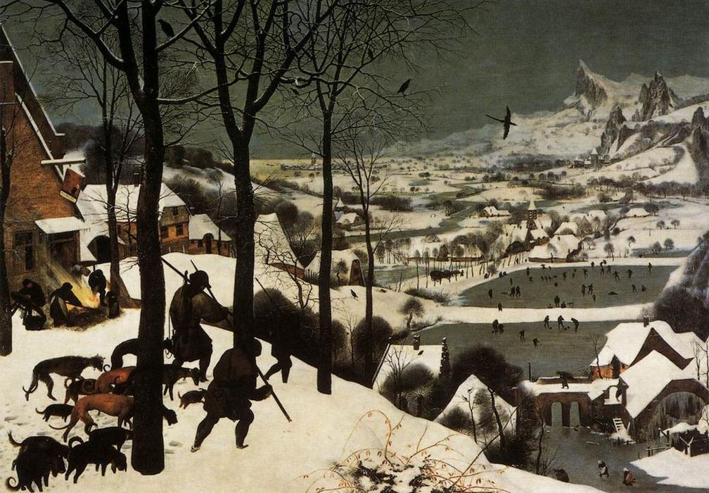 The Hunters In The Snow (january) — Pieter Bruegel The Elder