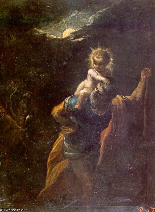 St. Christopher — Adam Elsheimer