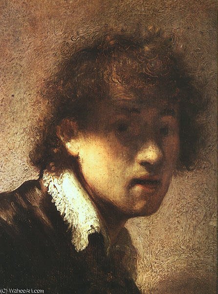Self Portrait, Panel — Rembrandt Van Rijn