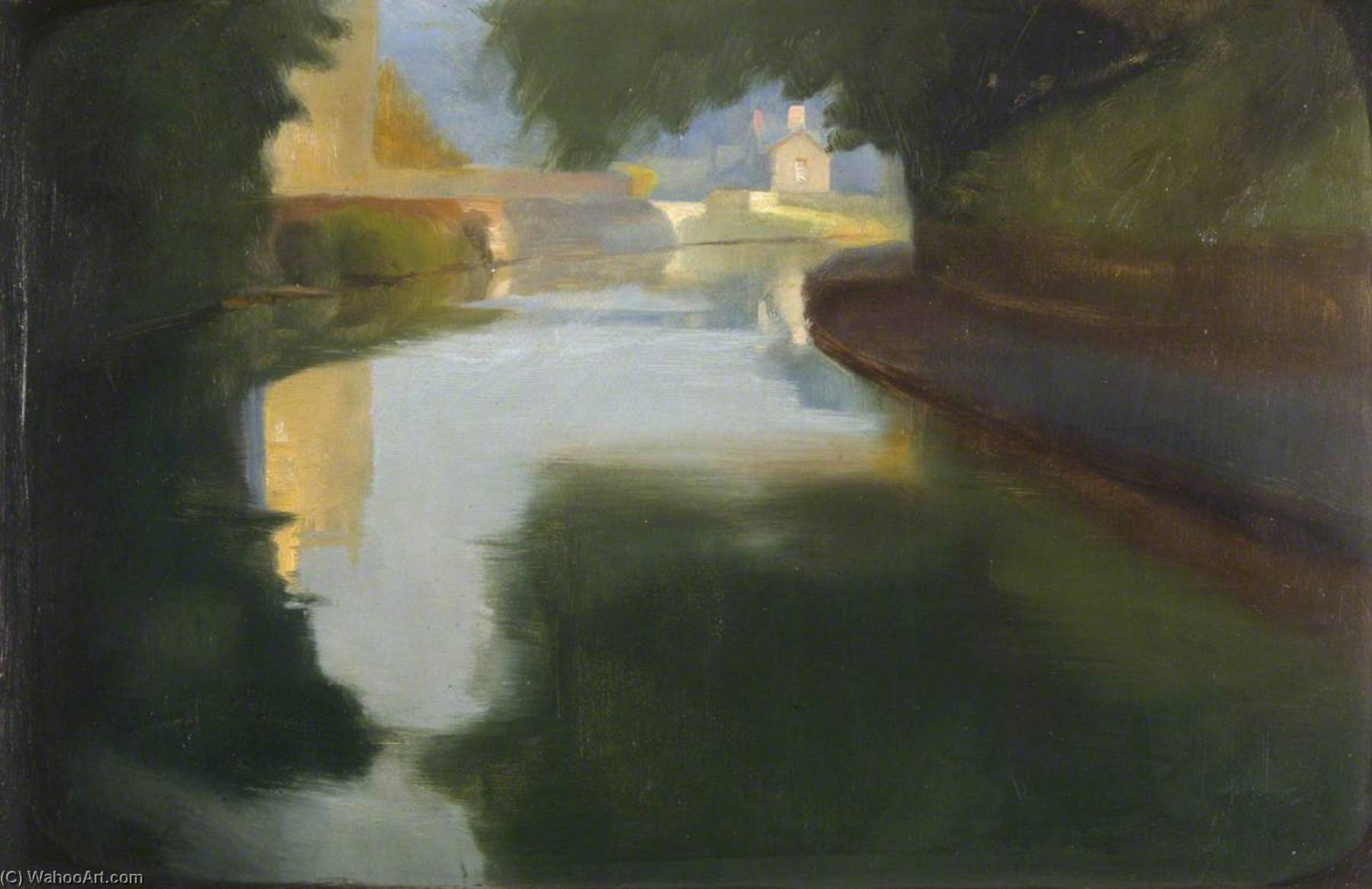Sundown The Glamorgan Canal — Edgar Herbert Thomas