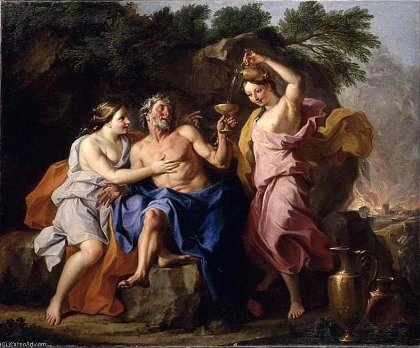 Loth And His Daughters — Noel Nicolas Coypel