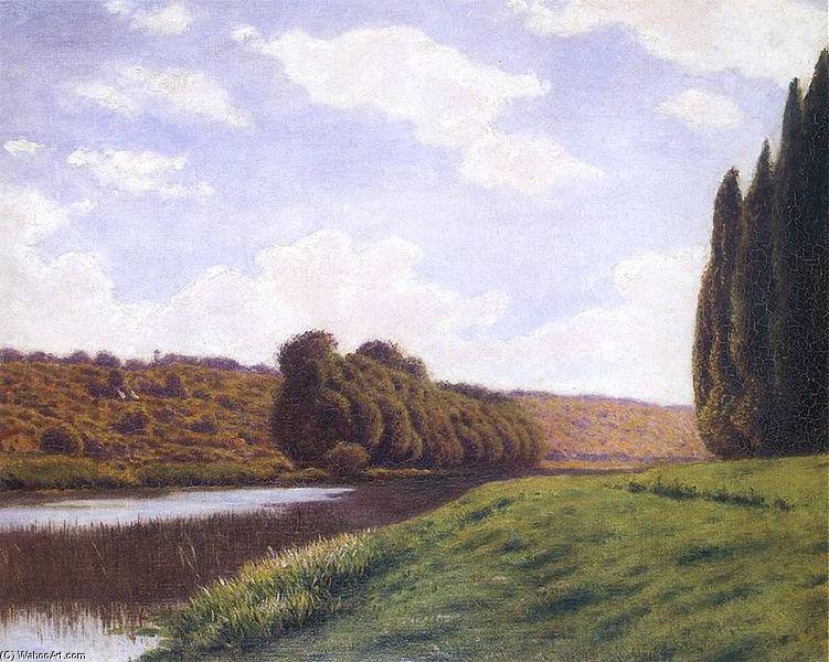 Italian Landscape With Cypresses — Aleksander Gierymski