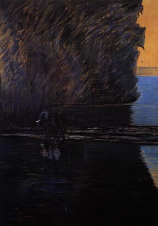 Elephant Fording A River, 1952 — Francis Bacon
