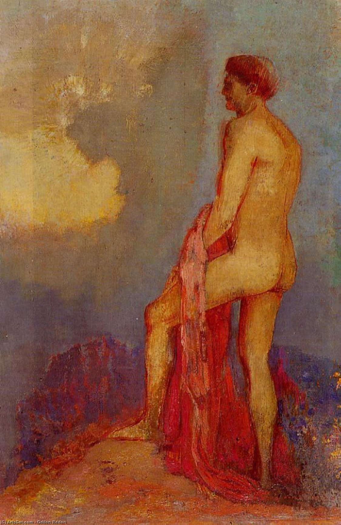 Oedipus In The Garden Of Illusions — Odilon Redon