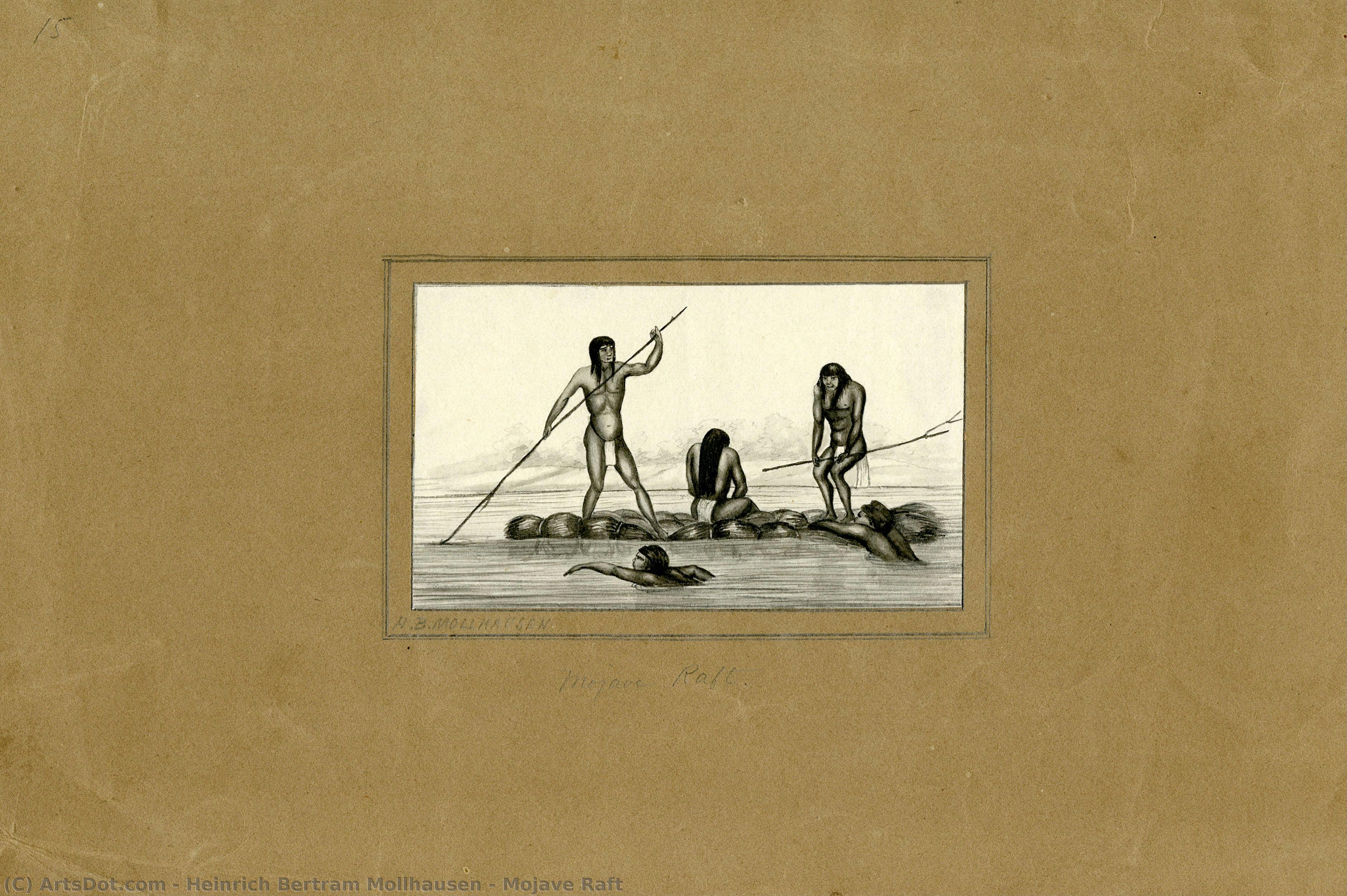 Mojave Raft — Heinrich Bertram Mollhausen