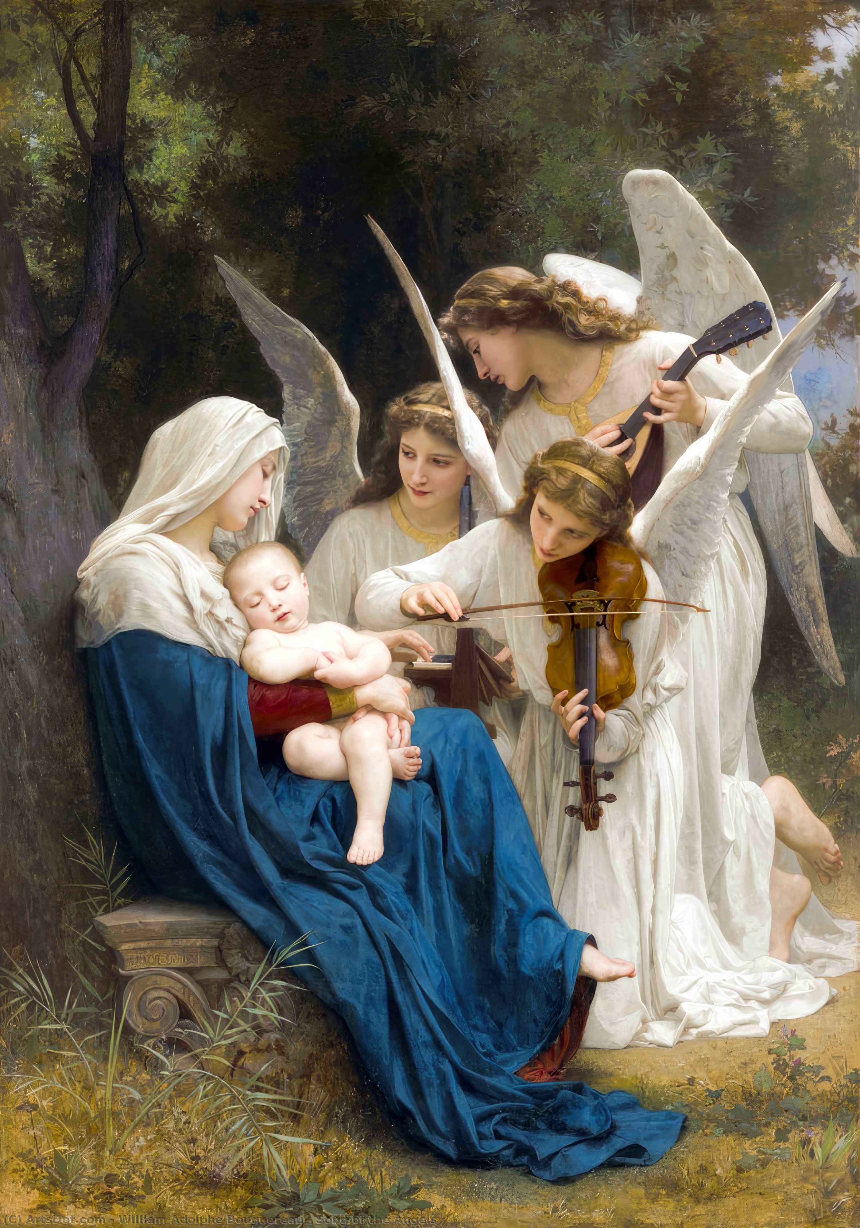 Song Of The Angels — William-adolphe Bouguereau