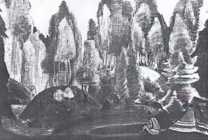 Study Of Scene Design For ''snow Maiden'' — Nicholas Roerich