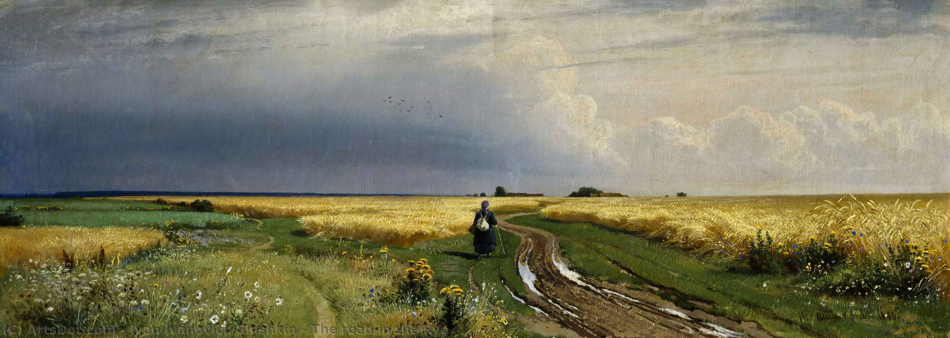 The Road In The Rye — Ivan Ivanovich Shishkin