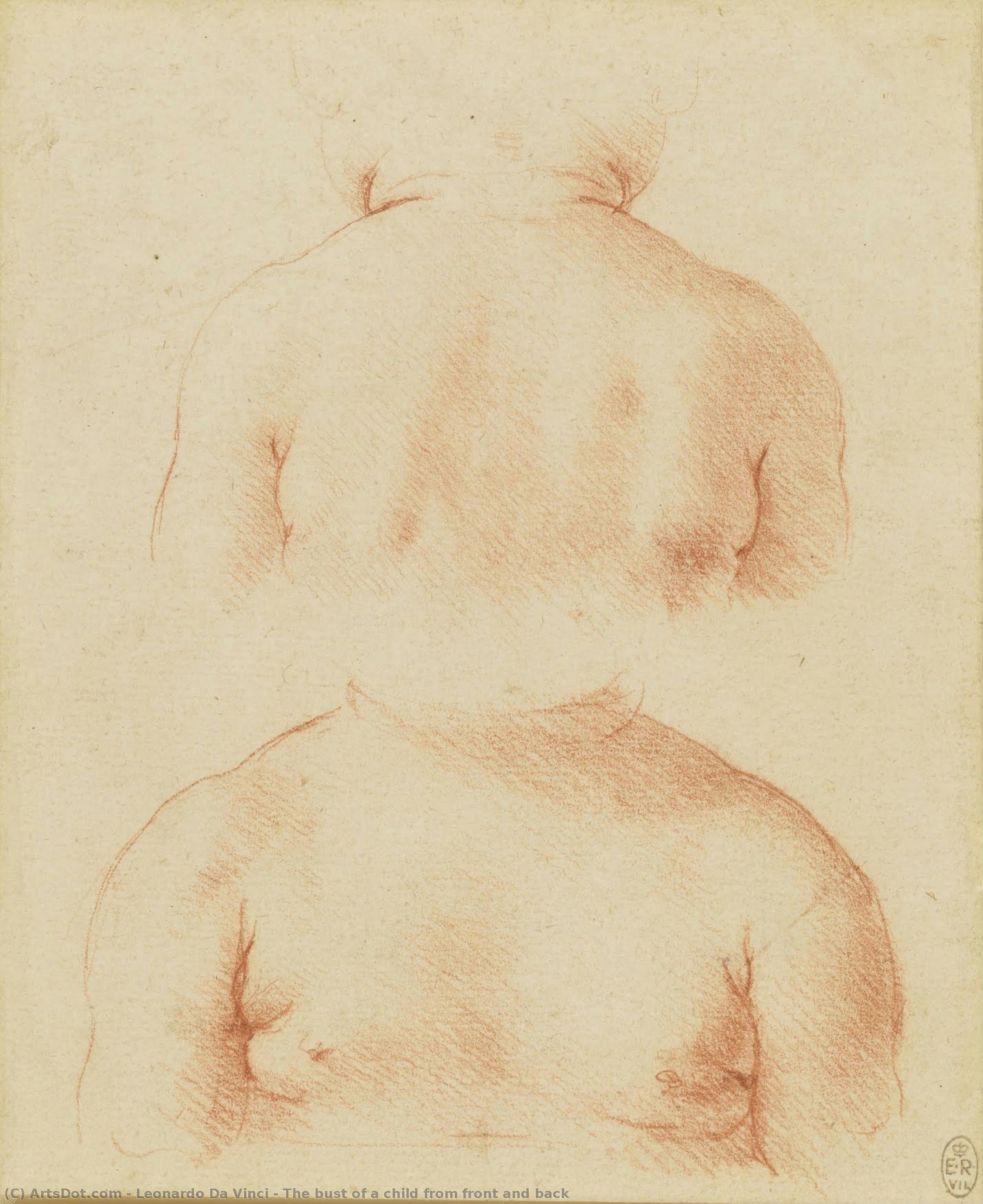 The Bust Of A Child From Front And Back — Leonardo Da Vinci