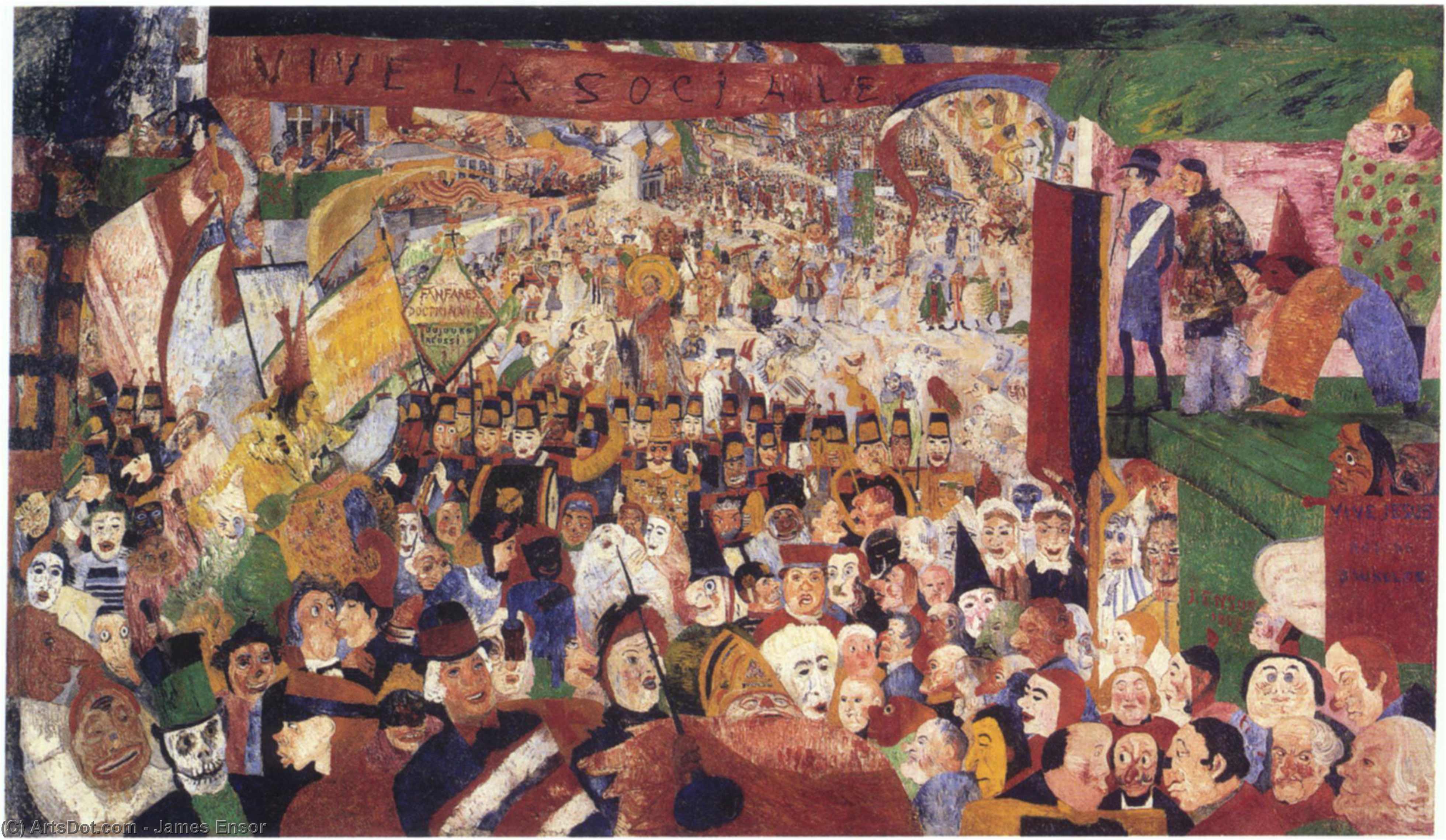 Entry Of Christ Into Brussels — James Ensor