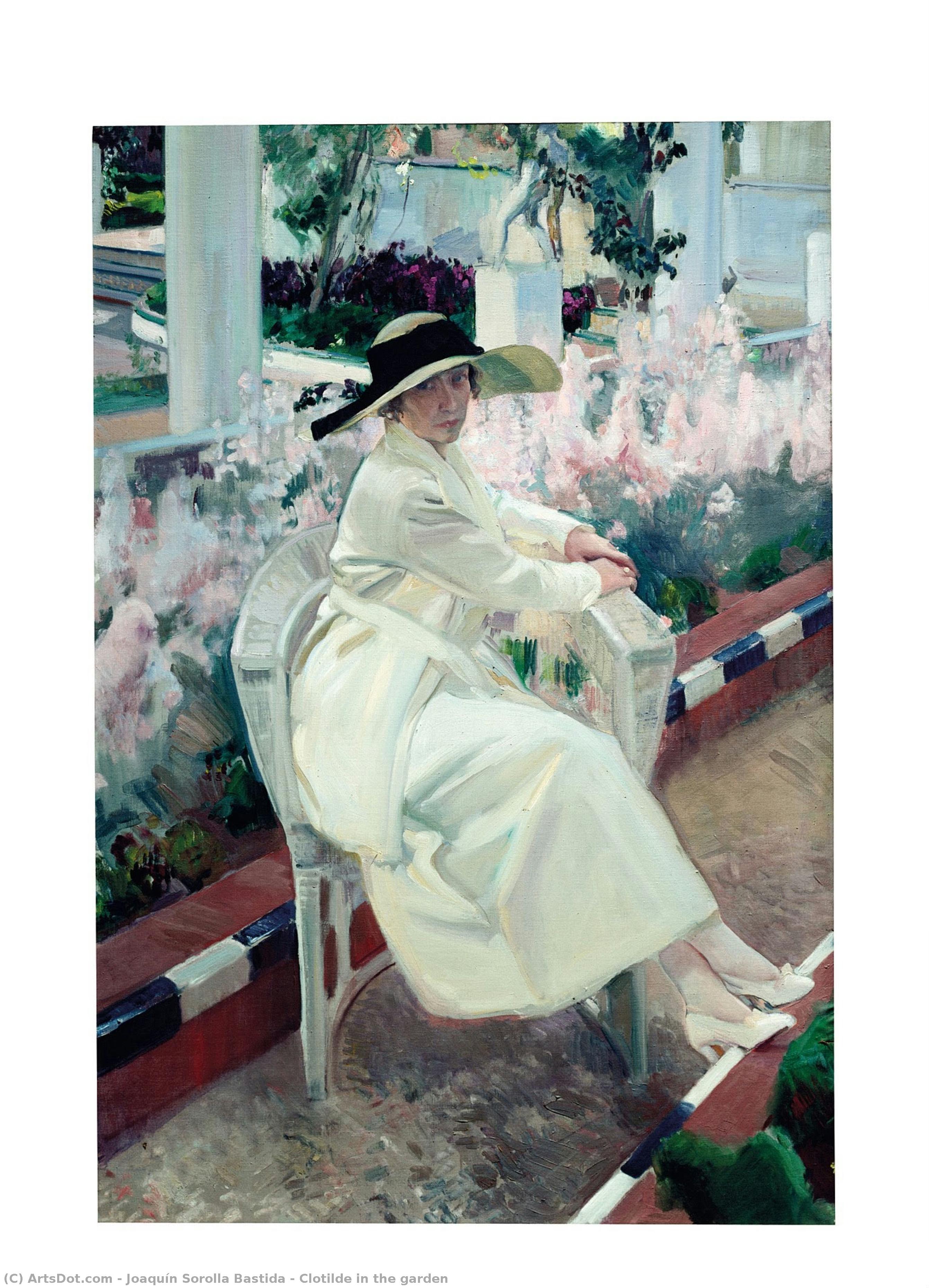 Clotilde In The Garden — Joaquín Sorolla Y Bastida