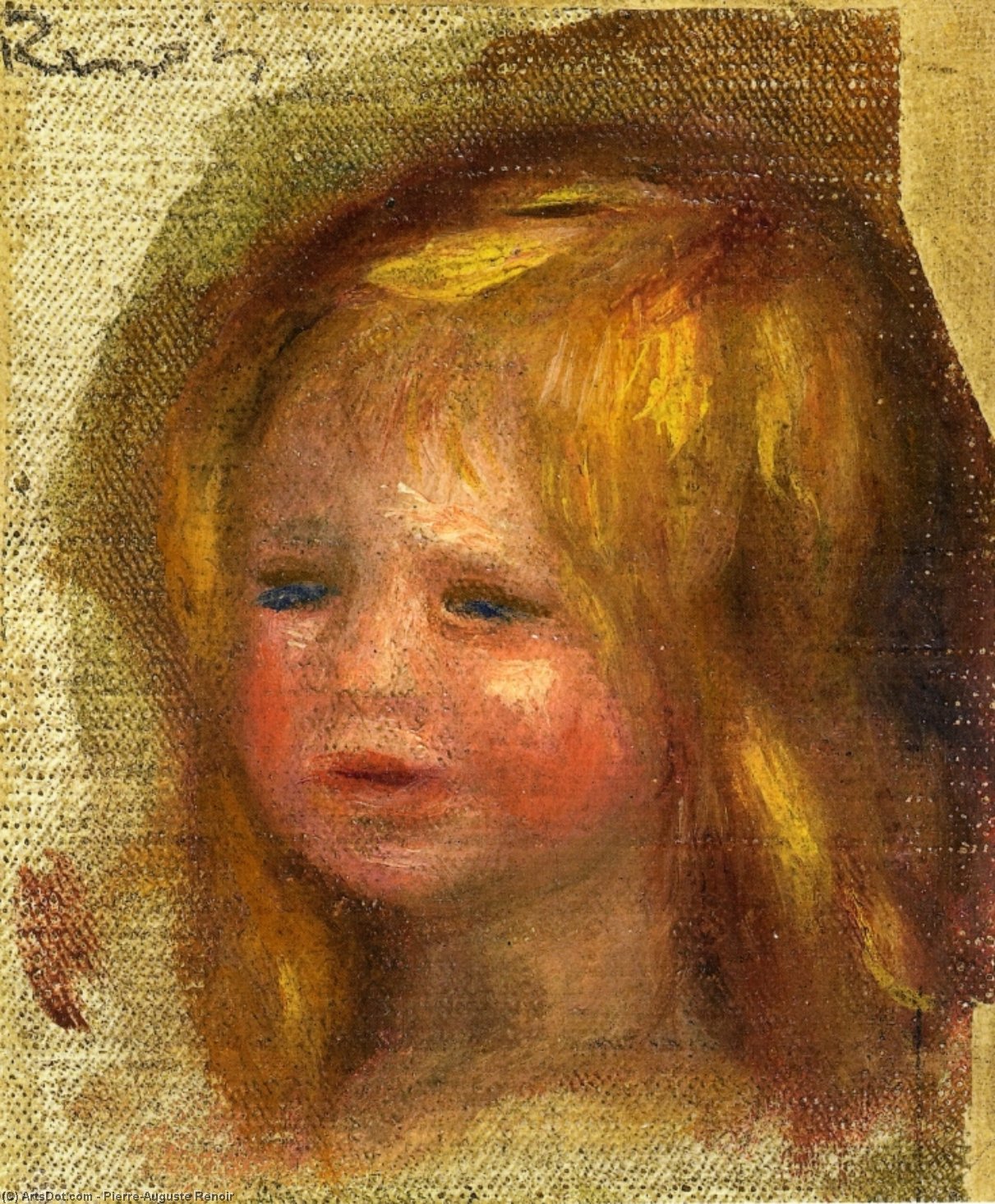 Coco S Head — Pierre-auguste Renoir
