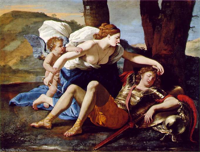 Rinaldo And Armida Dulwich Gallery London — Nicolas Poussin