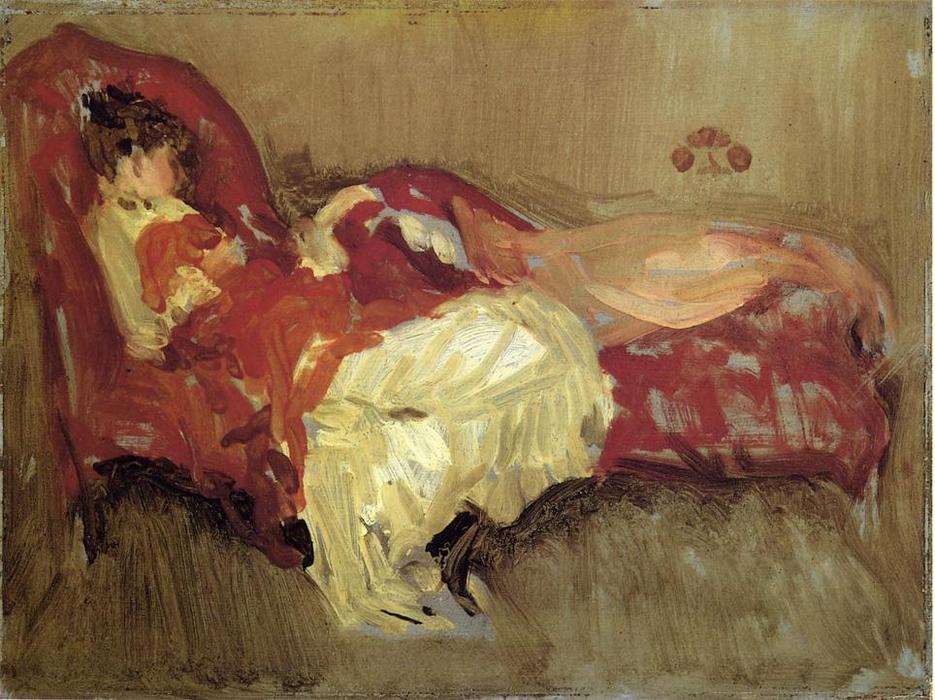Note In Red: The Siesta — James Abbott Mcneill Whistler