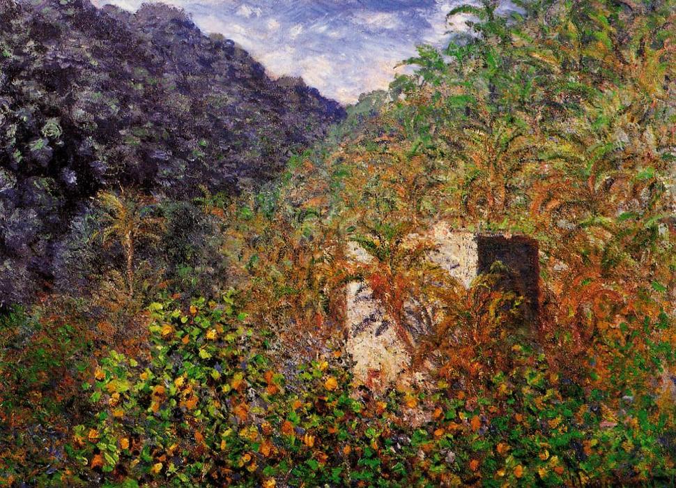 The Valley Of Sasso, Blue Effect — Claude Monet