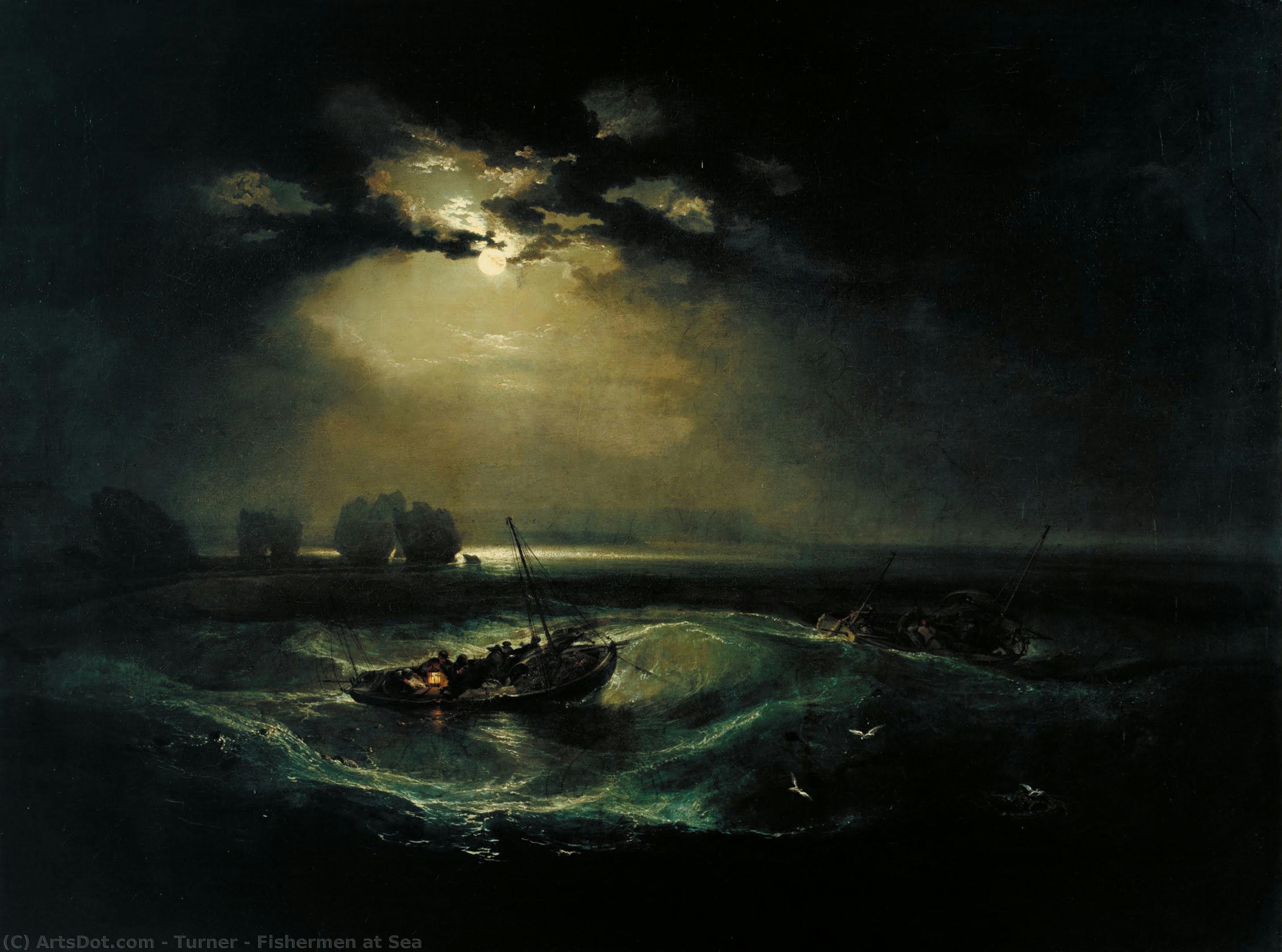 Fishermen At Sea — J.m.w. Turner