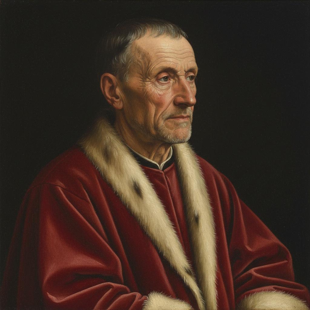 Eminence In Crimson: A Study Of Luminous Dignity — Marc Duvallier