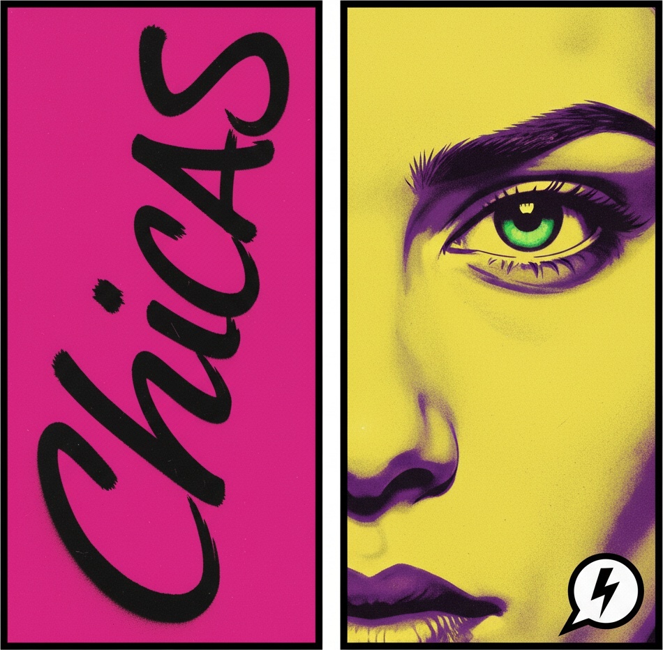 Vibrant Calligraphy And The Electric Gaze: A Singular Pop Art Masterpiece — Caroline Pelletier