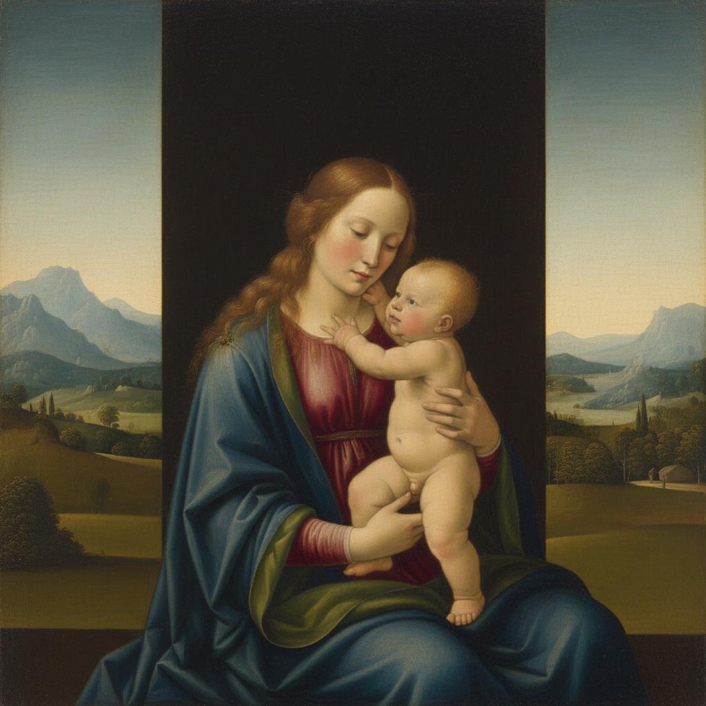 The Luminous Veil Of Maternal Grace — Marc Duvallier