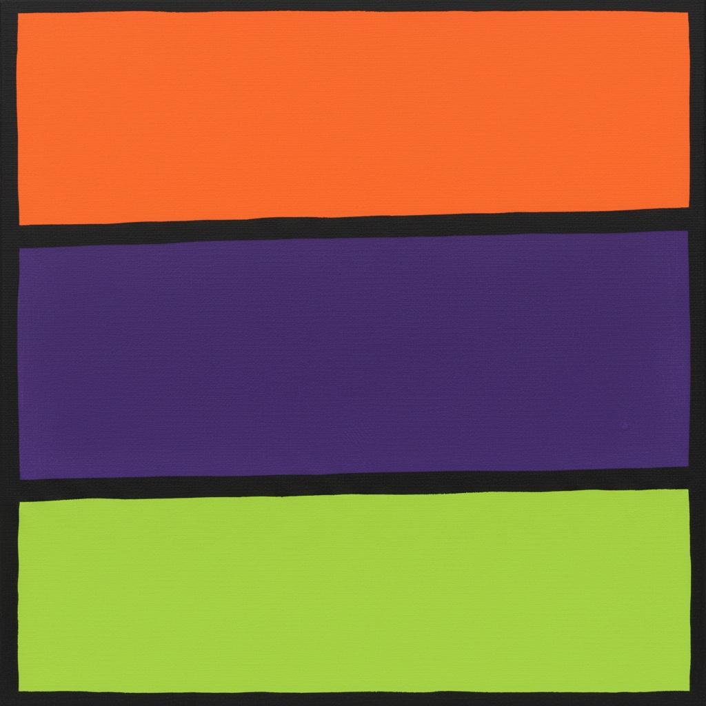 Chromatic Stratification In Triptych Form: A Monumental Study Of Organic Tension — Caroline Pelletier