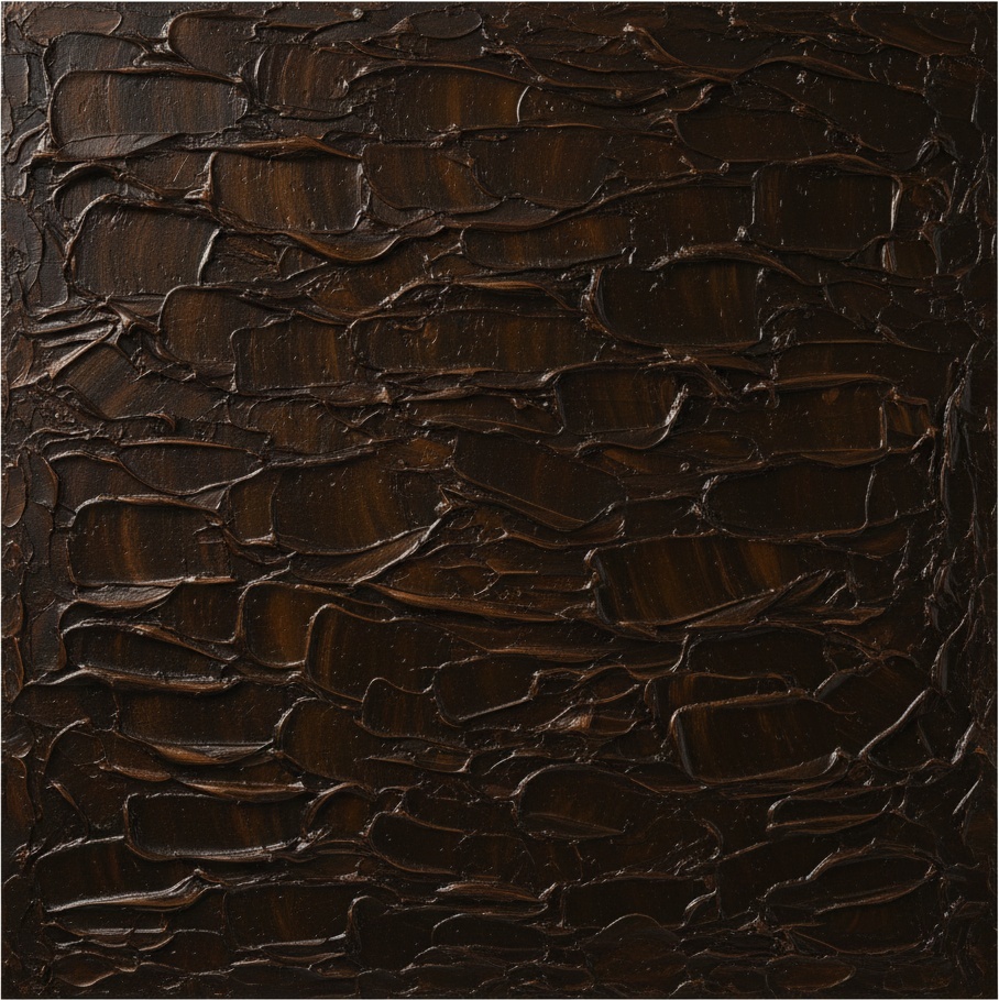 Echoes Of Earth: A Monumental Study In Deep Umber And Sculptural Shadows — David Moreau