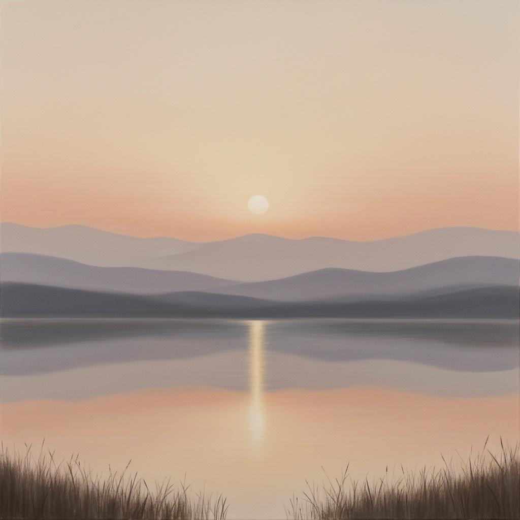Ethereal Dawn Over Silken Peaks In A Singular Moment Of Serenity — Laurent Roche