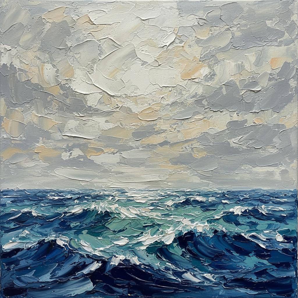 The Eternal Surge: A Sculptural Study Of Turbulent Tides And Silvered Horizons — David Moreau